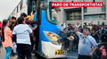 Paralización de transporte amenaza con interrumpir servicio por 24 horas este jueves