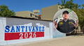 Piura: PNP borra pintas de "Santiváñez 2026" que aparecieron en villa policial