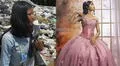 Adolescente recolectora de basura festeja sus 15 años a lo grande en México: a su primera fiesta no asistieron los invitados