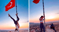 Polémica en Turquía: turista extranjera iría a la cárcel por realizar un 'pole dance' en el asta de una bandera