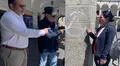 Arequipa: indignación por grafiti en columna de portal de la Plaza de Armas