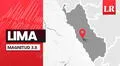 Temblor de magnitud 3,8 se registró esta mañana en Lima, según IGP