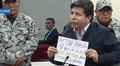 Pedro Castillo protesta dirigiéndose al Ministerio Público: "Que exhiba las armas que usé, al menos una pistolita de agua"