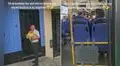 Conductor de transporte público estaciona bus para entregar flores amarillas a su esposa y en redes reaccionan: "Aprendan, hombres"