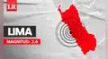 Temblor en Lima: sismo de magnitud 3,6 remeció hoy la capital, según IGP