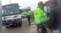 Policía vandaliza bus de la empresa Huáscar durante paro de transportistas y agrede a transportista: “Me denuncian, no tengo miedo”