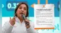 Fuerza Popular votará a favor del pedido de vacancia contra Dina Boluarte