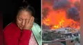 Mujer llora desconsolada al perder a su perro en incendio que consumió su casa en Pamplona Alta: "Era como mi hijo"