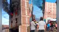Reportan incendio de gran magnitud en almacén ubicado en jirón Miró Quesada, en Barrios Altos