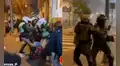 Policías fueron grabados apuntando y agrediendo a manifestantes durante la marcha del 15 de octubre