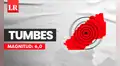 Temblor de magnitud 6,0 remeció hoy Zarumilla, Tumbes, según IGP