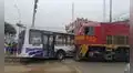 Bus de línea '10A' choca contra Ferrocarril Trasandino en El Agustino: reportan 10 heridos