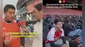 Hincha peruano cumple su sueño al lograr ver al Arsenal en vivo y protagoniza momento emotivo con reportera: ''Es mi equipo desde niño''