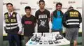 Iquitos: detienen a tres sospechosos del robo de celulares valorados en 25 mil soles