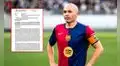Fiscalía investiga a Andrés Iniesta, exjugador del Barcelona y campeón del mundo, por estafa agravada en Perú