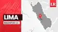 Temblor de magnitud 3,5 se sintió en Lima hoy, según IGP