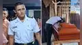Policía peruano conmueve con emotiva despedida a su padre en velorio: "Perdóname por no llegar a tiempo”