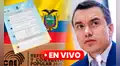 Referéndum Ecuador 2025 EN VIVO: el 'No' se impone en el inicio del conteo de votos desde el CNE