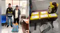 Detienen a hombre que intentó pasar 5 kilos de cocaína camuflados en un rollo de lijar en Cusco