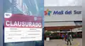 Cierran Mall del Sur temporalmente: Municipalidad de San Juan de Miraflores detectó riesgo por cables expuestos