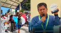 Piura: evacuan de emergencia a alcalde de Los Órganos tras ser agredido en ceremonia de aniversario por manifestantes