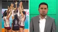 Fernando Egúsquiza lanza despectivo comentario contra jugadoras de Olva Latino en transmisión de Liga Peruana de Vóley: "Son medio h****"