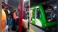 Pasajeros de la Línea 1 del Metro de Lima quedan atrapados dentro de tren paralizado cerca de la estación San Borja Sur
