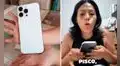 Joven muestra iPhone que ganó en rifa de tiktoker Moca, pero usuarios notan singular detalle: “¿Y la manzana?”