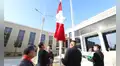 Se inició ceremonia de izamiento del Pabellón Nacional y de la bandera de Sullana en la sede principal de la corte “Enrique Mendoza Ramírez”