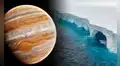 La Antártida puede estar cubierta por hielo de hasta 4 km de espesor, pero no se compara con lo que hay cerca de Júpiter