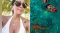 Melissa Klug sorprende al nadar rodeada de tiburones en Maldivas durante sus vacaciones: “No, qué miedo”
