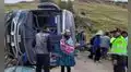 Bus que partió de Cusco registró volcadura en Chumbivilcas: reportan una mujer fallecida y 39 heridos