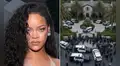 Mujer ataca a balazos la mansión de Rihanna con la cantante dentro y desata pánico en Beverly Hills: la acusan de intento de homicidio
