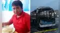 Muere chofer del bus incendiando de Los Chinos en El Agustino: delincuentes atacaron mientras dormía