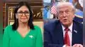 Delcy Rodríguez pide a Donald Trump levantar sanciones contra Venezuela durante reunión con delegación de Colombia