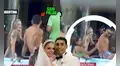 Captan a joven acariciando la espalda de Said Palao en una piscina en Argentina: Magaly Medina mostró nuevas imágenes