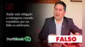 ¿Vladimir Cerrón no está obligado a entregarse a la justicia? Es falsa la afirmación del candidato