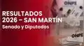 Resultados Elecciones 2026 San Martín EN VIVO: conteo de votos oficial ONPE para senador y diputados
