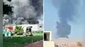 Enorme incendio consume la Escuela Técnico Superior de la Policía Nacional del Perú en Puente Piedra