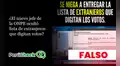 ¿El nuevo jefe de la ONPE “se niega a entregar la lista de extranjeros que digitan los votos”?