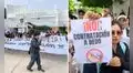 Estudiantes de la Universidad Nacional de Frontera protestan por falta de docentes y deficiencias en edificio recién inaugurado
