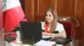 Titular Cecilia León presenta requerimientos clave para fortalecer la justica en La Libertad ante la presidenta del Poder Judicial