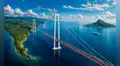 El puente de casi 3 km que unirá una isla a un país de Sudamérica por US$1,15 billones desde 2028: cruce duraría 3 minutos