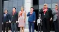 Se realizó ceremonia de izamiento del pabellón nacional y de la bandera de Sullana en la sede principal de la Corte "Enrique Mendoza Ramírez"