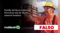 Es falso que en el Perú haya más de 18,000 mineros formales, como indica el plan del Partido del Buen Gobierno
