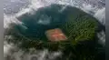 Así se juega al fútbol en el cráter de un volcán de México a más de 2.600 metros: es conocido como la “cancha de los dioses”