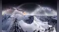 La increíble fotografía desde 4.200 metros en los Alpes que capturó un triple arco de la Vía Láctea a temperaturas bajo cero