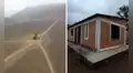 Esta misteriosa casa fue construida en medio del desierto en Chilca: tiene 80m2, 4 habitaciones y hasta conexiones de luz