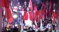 Barra de Universitario rechaza cierre de campaña de Keiko: "Por memoria, justicia y dignidad, Fujimori nunca más"