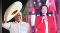 Roberto Sánchez cierra con gran mitín en Jesús María y Keiko Fujimori en el Monumental de Ate